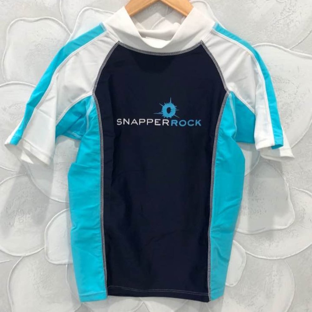 Snapper Rock Boys Short Sleeve Rashguard NEW